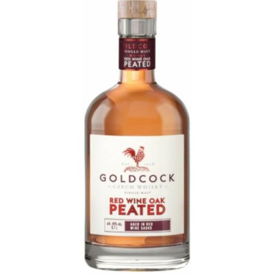 Rudolf Jelínek Gold Cock Peated Red Wine Oak Cask Finish 45% 0,7 l (holá láhev) – Hledejceny.cz
