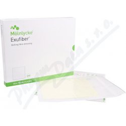 Exufiber Ag+ 15 x 15 cm 10 ks