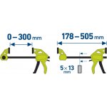 Extol Premium 8815203 svěrka rychloupínací, 300mm – Sleviste.cz