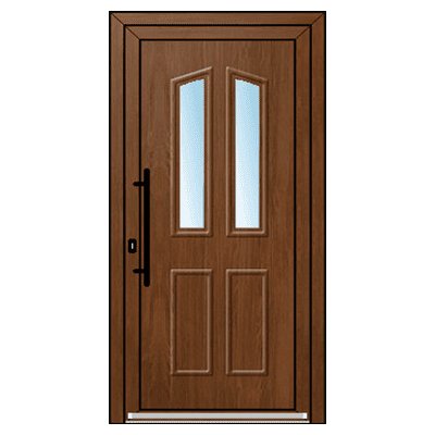 OknaDvereNaMiru.cz Vchodové plastové dveře 3D Sara 1 bílá 100 x 200 cm – Sleviste.cz