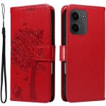 Trees knížkové pouzdro na Xiaomi Redmi 15C 4G/5G (173mm) - červené – Zboží Živě