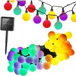 Grugen 12297 Solární zahradní girlanda s 40 vícebarevnými LED světly 6,9 m – Hledejceny.cz