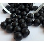 Detoa dřevěné korálky černé 10 mm 10 ks – Zboží Dáma