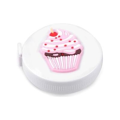 Svinovací metr s 3D obrázkem (150cm) varianta cupcake barva bílá – Zboží Dáma