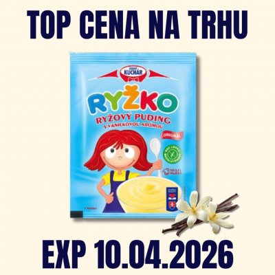 Kávoviny RYŽKO Rýžový puding vanilka 50 g – Hledejceny.cz