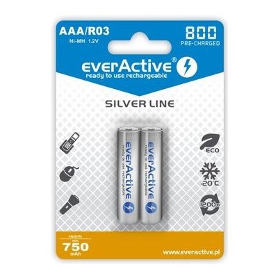 EverActive Silver Line AAA 800 mAh 2ks EVHRL03-800 – Zbozi.Blesk.cz