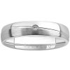 Prsteny SILVEGO Snubní stříbrný prsten GLAMIS s diamantem QRZLP012WD