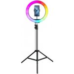 Force Led RING Stream RGB lamp 12inch FULL COLOR with holder for mobile + tripod 445371 – Sleviste.cz
