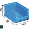 Úložný box Allit Plastové boxy na drobný materiál 102x160x75 mm zelené