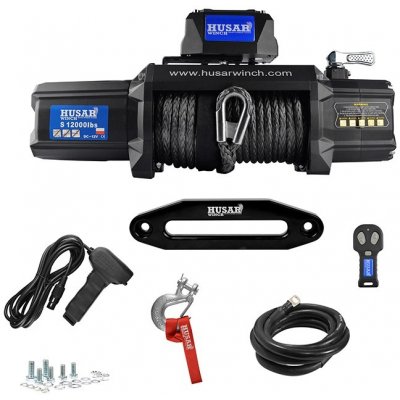 Naviják 12 V HusarWinch BST S 12000 lbs syntetické lano – Hledejceny.cz