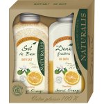 Naturalis Sweet Orange koupelová sůl 1 kg + dvousložková pěna do koupele 800 ml dárková sada – Zboží Mobilmania