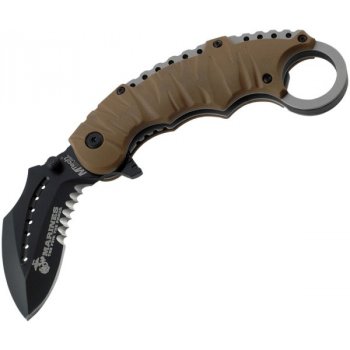 USMC K-Fighter Karambit A/O Brown USMA1019BT