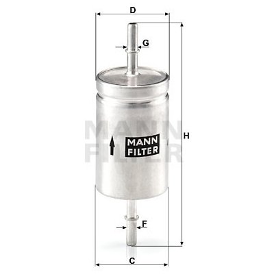 WK 512 MANN-FILTER Palivový filtr – Sleviste.cz