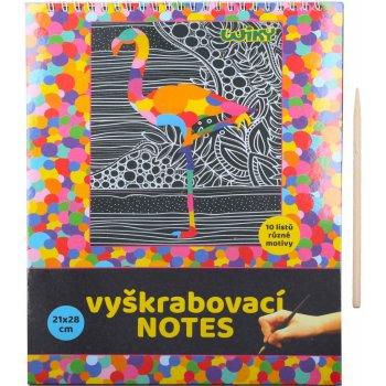 Wiky Vyškrabovací notes duhový 10 listů v sáčku