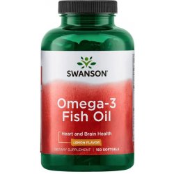 Swanson Omega 3 rybí olej Citrón 150 softgelových kapslí