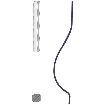 Kovoinox Tyč 12 x 12 mm, 900 x 160 mm – Hledejceny.cz