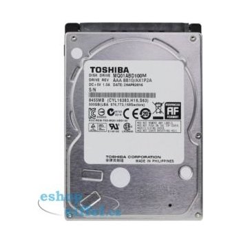 Toshiba 1TB, 2.5", SATAII, 5400rpm, 8MB, MQ01ABD100