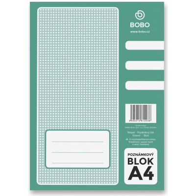 Bobo lepený blok A4 čtverečkovaný 50 listů – Hledejceny.cz