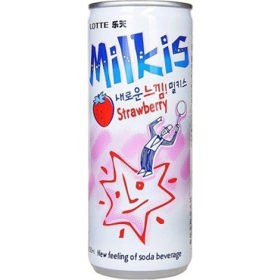 Lotte Milkis mléčná soda s příchutí jahod 250 ml – Zboží Dáma