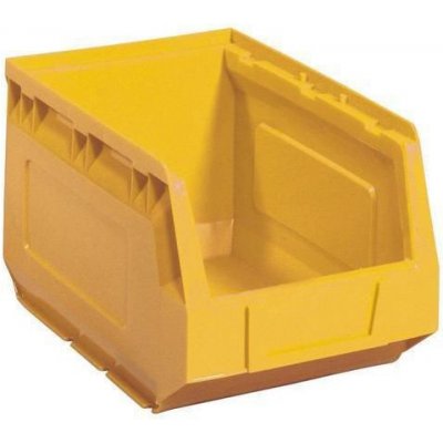 Manutan Plastový box 12,5 x 14,5 x 24 cm, žlutý