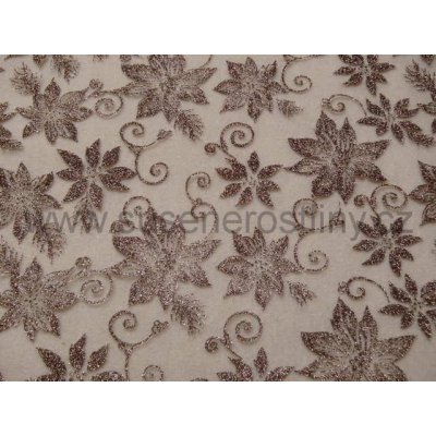 susenerostliny.cz vánoční organza B143 hnědá 36cm x 10y – Hledejceny.cz