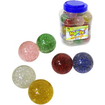 Hopík krystal 4cm třpytivý balonek skákací 6 barev guma 02566 – Zboží Mobilmania