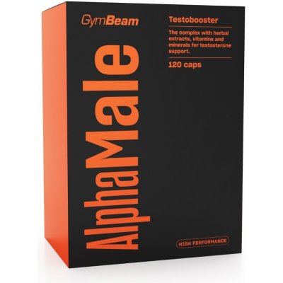 GymBeam AlphaMale TestoBooster kapsle prostata potence vitalita 120 kapslí – Sleviste.cz