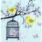 Ubrousek 33x33cm Ptáčci – Zboží Dáma