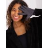 Italy Moda hladké rukavice at-rk-2370.99-dark grey