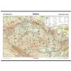 Nástěnné mapy Kartografie PRAHA, a. s. Česko – vlastivědná mapa – školní nástěnná mapa