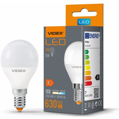 LED žárovka LED E14 G45 Koule 7W = 50W 630lm 4000K Neutrální bílá 240° Videx – Hledejceny.cz