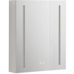 Mereo Koupelnová galerka 60 cm, zrcadlová skříňka, stříbrná CN190 – Zboží Mobilmania