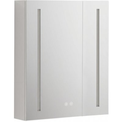 Mereo Koupelnová galerka 60 cm, zrcadlová skříňka, stříbrná CN190 – Zboží Mobilmania