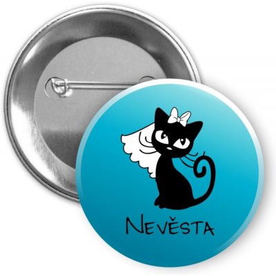 Svatební placka - KOČKA - Nevěsta Tyrkysová – Zboží Dáma