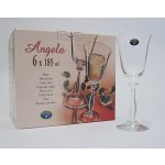Crystalex Sklenice na víno ANGELA 185ml 6ks – Zboží Dáma