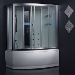 Parní sprchový box s hydromasážní vanou EAGO DA328HF3 levá verze  150x100x222 od 109 298 Kč - Heureka.cz