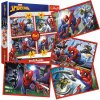 Puzzle TREFL Hrdinný Spiderman 4v1 35,48,54,70 dílků