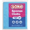 Hadr a utěrka na mytí Söke Sponge Cloth Houbová utěrka 8 ks