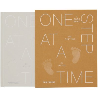 Deník děťátka ONE STEP AT A TIME, oranžová, Printworks – Zboží Dáma