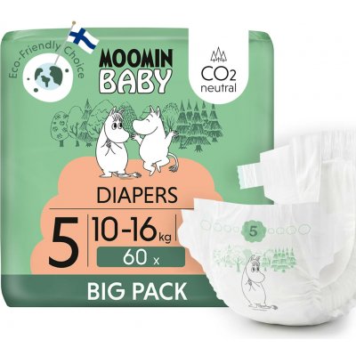 Moomin Baby eko 5 Maxi 10-16 kg 60 ks – Sleviste.cz