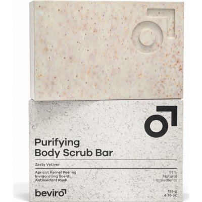 Beviro Purifying Body Scrub Bar Zesty Vetiver 135 g – Sleviste.cz