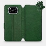 Pouzdro Mobiwear parádní flip Xiaomi POCO X3 NFC - Zelené - kožené – Sleviste.cz