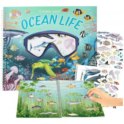 Create Your Sada s nálepkami Vytvoř si svůj podmořský svět Ocean Life 13600 – Hledejceny.cz
