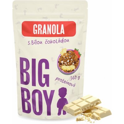 Big Boy Proteinová granola s bílou čokoládou a ovocem 360 g – Zboží Dáma