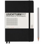 Leuchtturm1917 Zápisník Black Medium A5 čtverečkovaný – Zboží Dáma