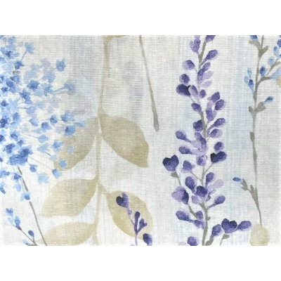 Dekorační látka s modrofialovými květy Loneta – Zboží Mobilmania