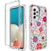 Pouzdro a kryt na mobilní telefon Samsung PROTEMIO 45523 DUAL ART Odolný kryt Samsung Galaxy A33 5G FLOWERS