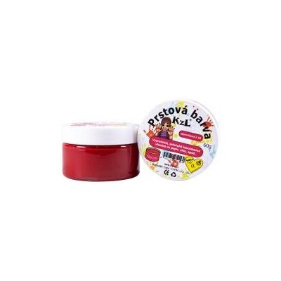 Prstová barva červená tmavá č.16 60 g – Sleviste.cz