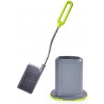 GoEco plochá doživotní WC štětka omyvatelná silikon 42 cm – Zboží Mobilmania