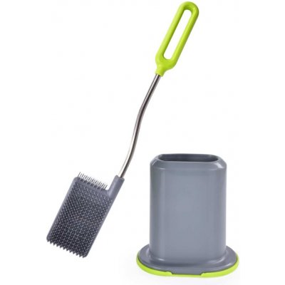 GoEco plochá doživotní WC štětka omyvatelná silikon 42 cm – Zboží Mobilmania